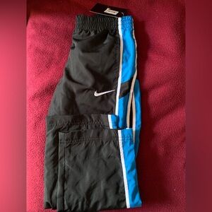 Nike Black and Blue Athletic Shorts